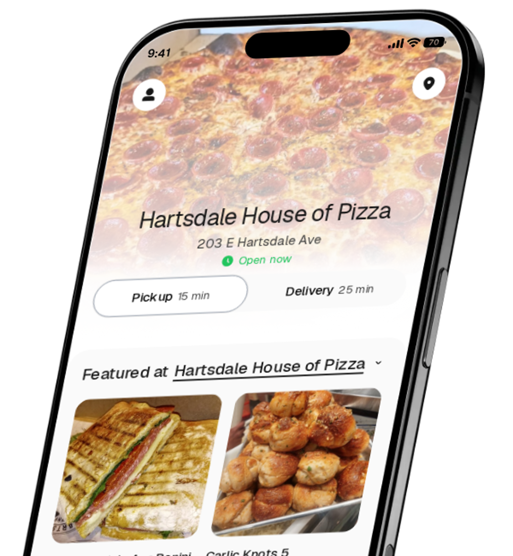 Hartsdale House of Pizza app preview