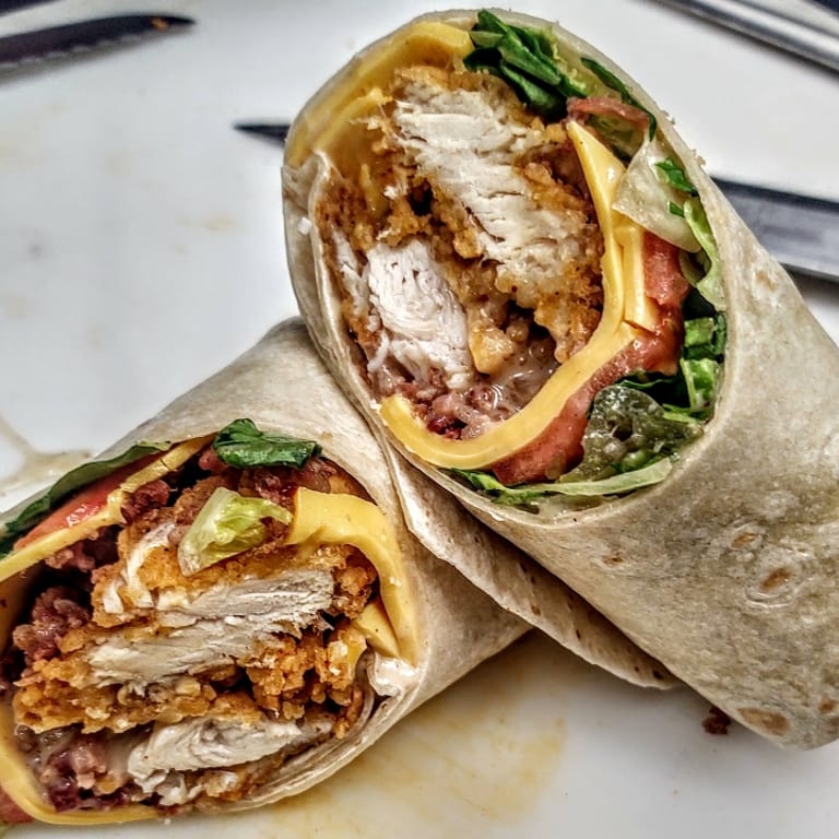Crispy Chicken Wrap Delight